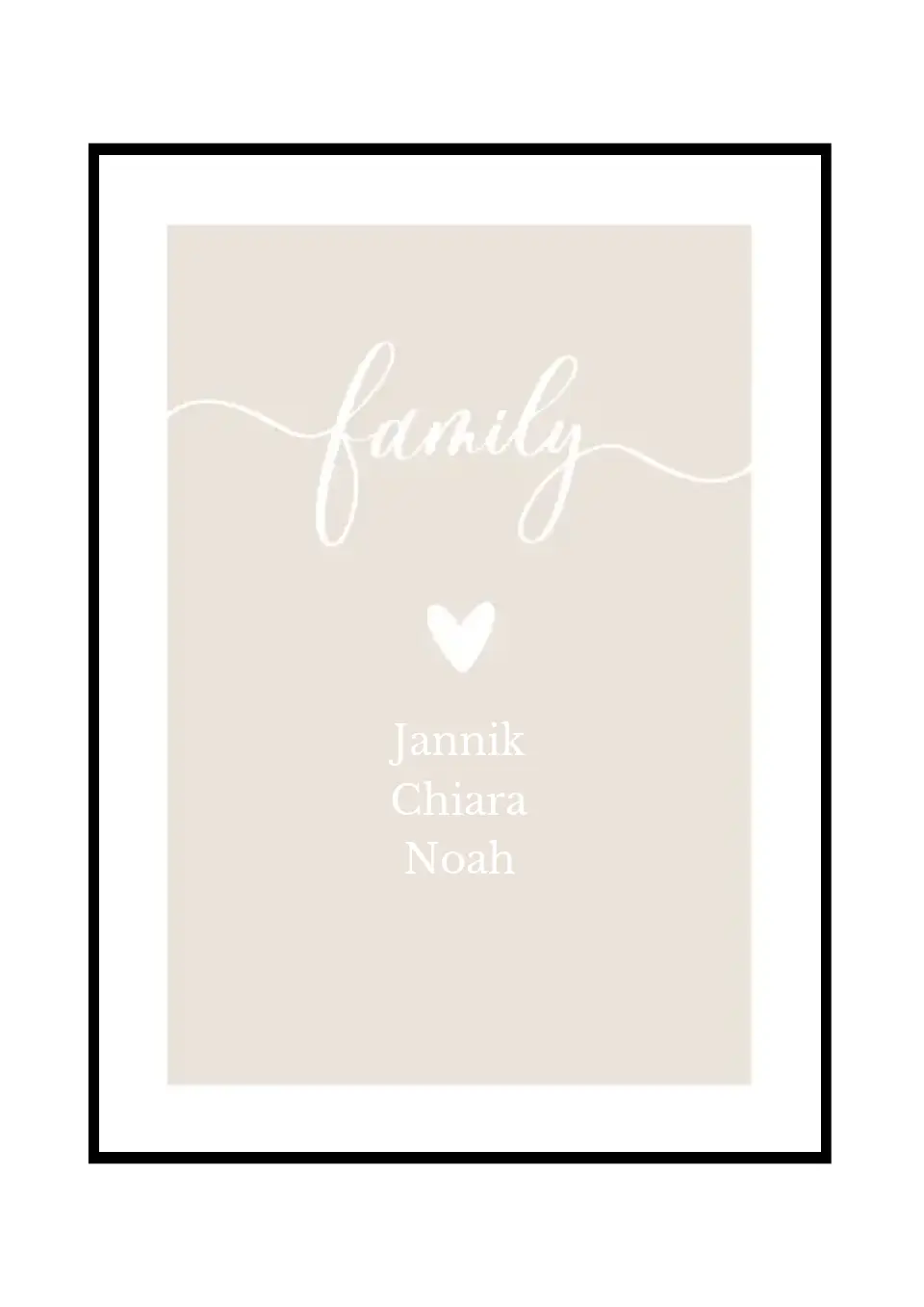 Personalisiertes Poster "Family"